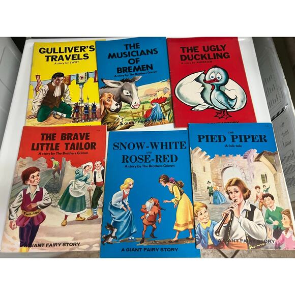 Vintage Giant Fairy Tale Books Lot Grimm Andersen Carroll Perrault Ottenheimer - Picture 4 of 8